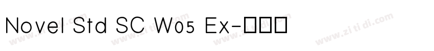 Novel Std SC W05 Ex字体转换
